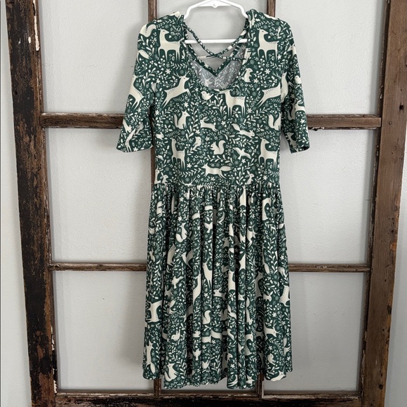 Dot Dot Smile woodland deer print dress - Picture 5 of 6